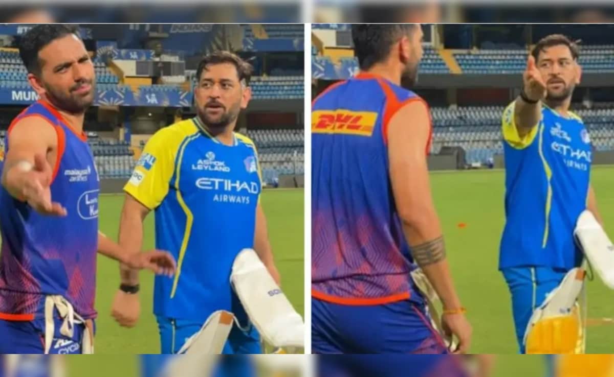 Video: भगाओ  इसे...कैमरामैन लेकर धोनी के पैर छूने पहुंचे दीपक चहर, माही ने लगा दी फटकार