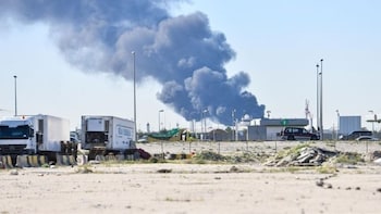 Kuwaiti Oil Headquarters Set Ablaze By Iranian Drone Strike