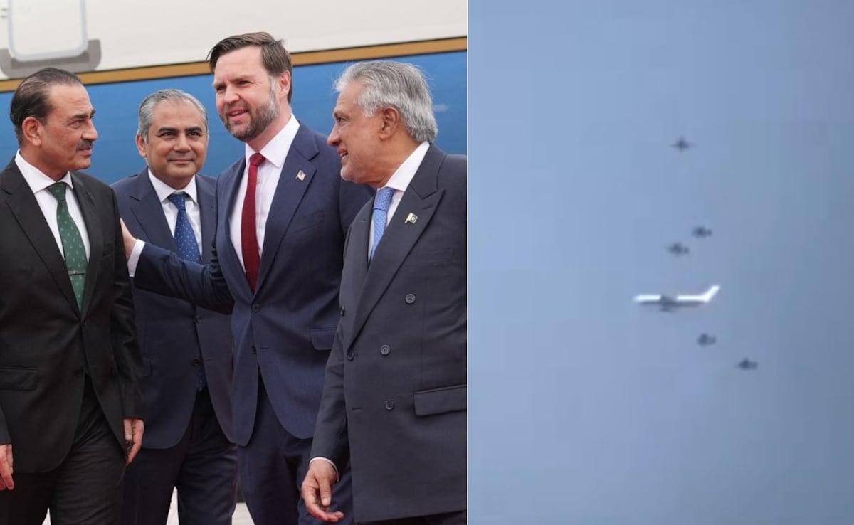 Video: Pak F-16s Escort JD Vance's Aircraft As He Arrives In Islamabad For Iran Talks