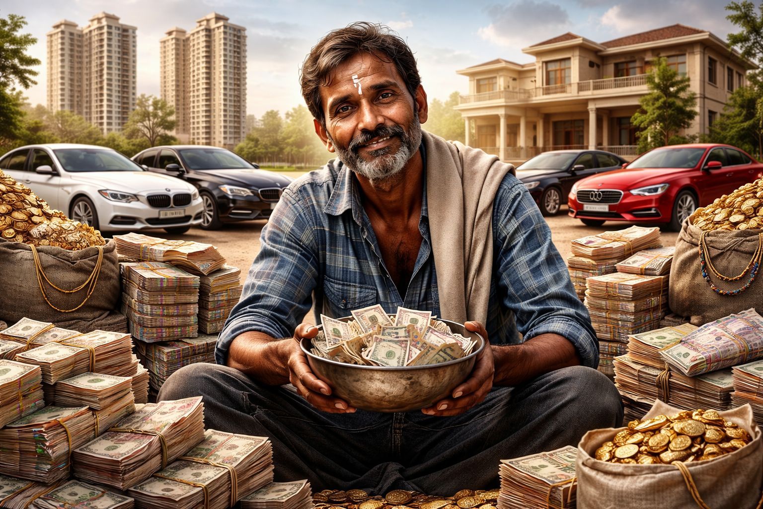 भीख मांगकर बना करोड़पति! 8 विला, लग्जरी फ्लैट्स और करोड़ों की संपत्ति, दुनिया के सबसे अमीर भिखारी से मिलिए