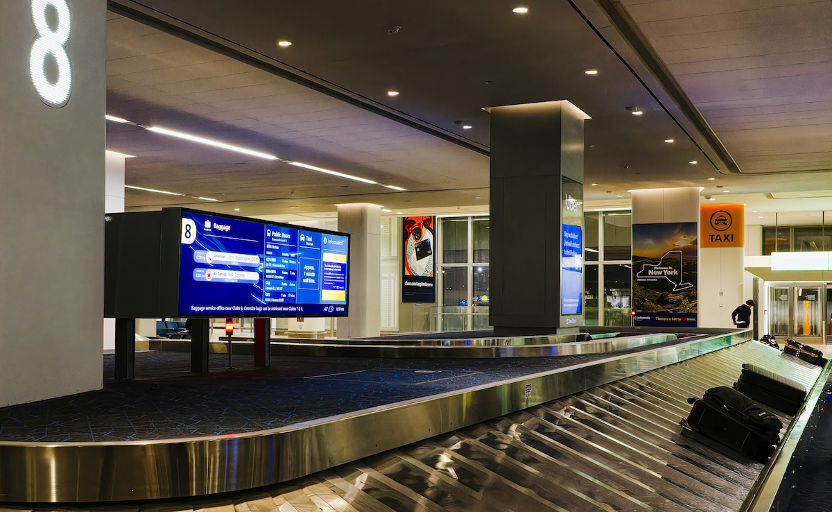 The passengers discovered the missing items only after arriving at their destination.
