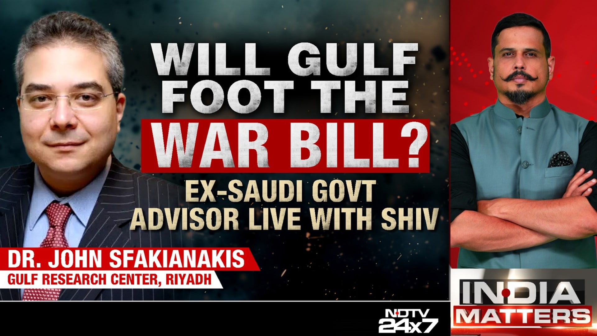 Will Gulf Foot The War Bill? Ex-Saudi Advisor Speaks To NDTV