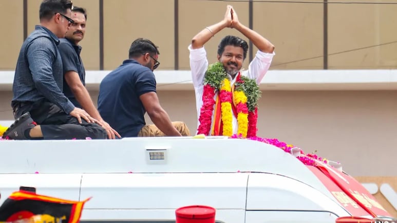 Poll Flying Squad Checks TVK Chief Vijay's Vehicle In Tamil Nadu, No Cash Found