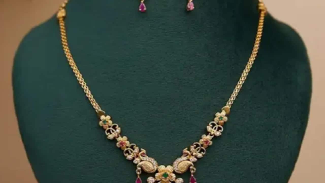 Click to buy SCG Brass Gold Jewellery Set