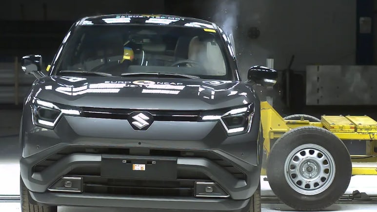 India-Made Maruti Suzuki eVitara Scores 4 Star Safety Rating In ANCAP Crash Tests