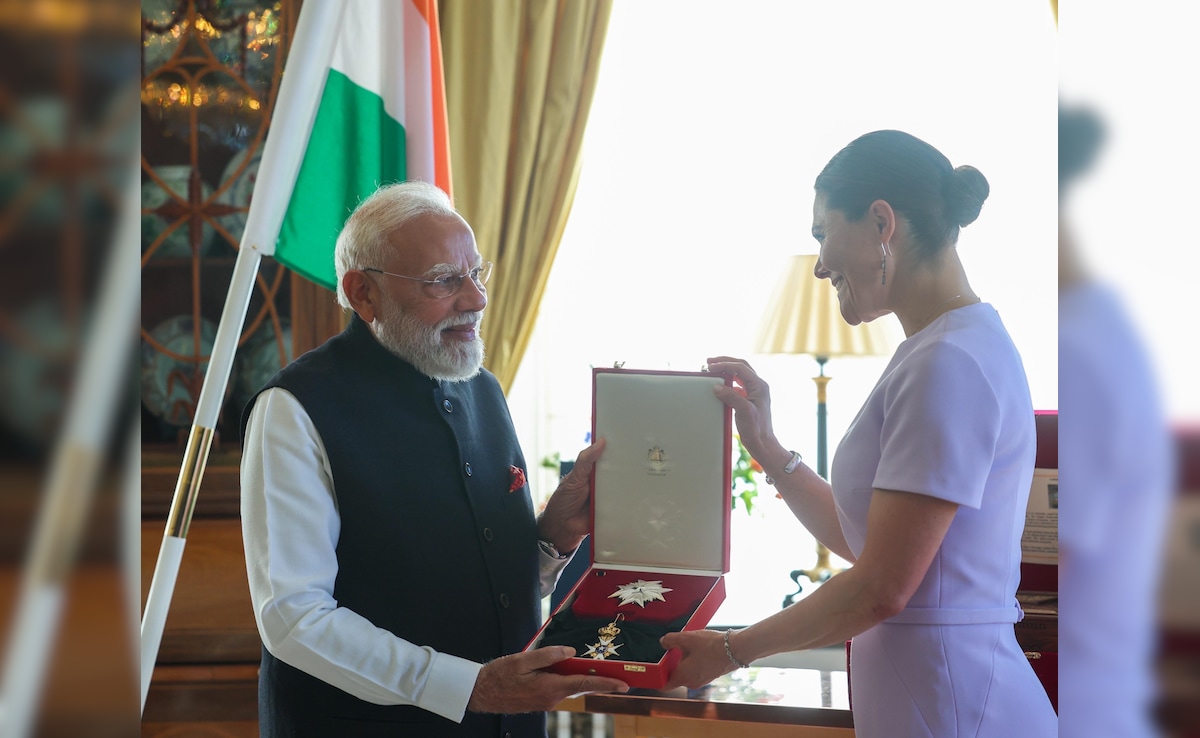 PM Modi Receives Sweden's Top Honour, Royal Order Of Polar Star