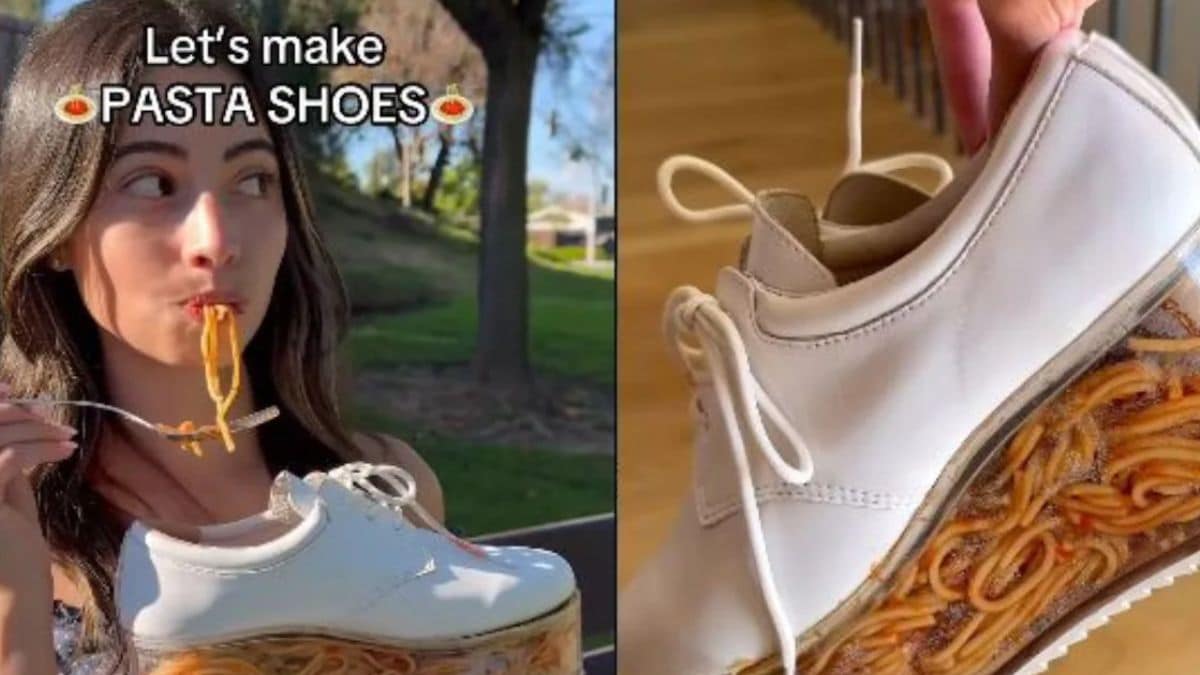 Influencers “Pasta Shoes” Video Goes Viral, Internet Calls It Unhygienic