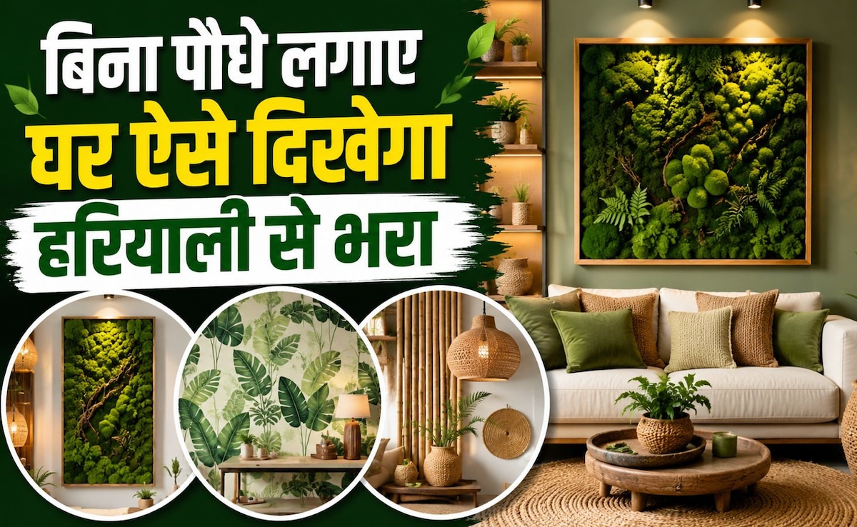 घर में पौधे नहीं फिर भी चाहिए नेचर वाली फील? ये 3 स्मार्ट ट्रिक्स बदल देंगी पूरा घर, हर कोना लगेगा ग्रीन-ग्रीन!
