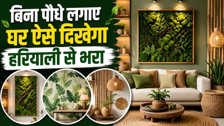 घर में पौधे नहीं फिर भी चाहिए नेचर वाली फील? ये 3 स्मार्ट ट्रिक्स बदल देंगी पूरा घर, हर कोना लगेगा ग्रीन-ग्रीन!