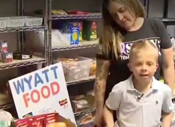 8-Year-Old Michigan Boy Raises $1,700 For Food Pantry After Heartfelt Idea
