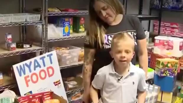 8-Year-Old Michigan Boy Raises $1,700 For Food Pantry After Heartfelt Idea