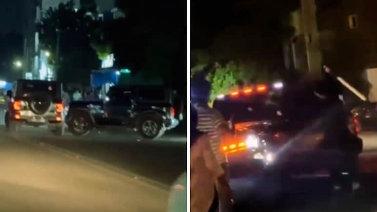 Chase, Clash, Crash: Thar Fight In Andhra Pradesh's Vijayawada Brings Traffic To Halt
