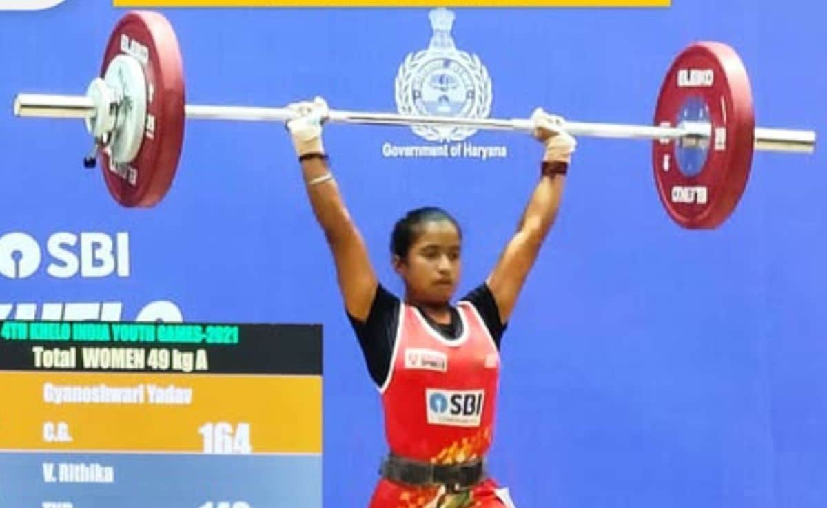 स्नैच राउंड में 88 किलोग्राम का वजन उठाकर ज्ञानेश्वरी ने बनाया नया नेशनल रिकॉर्ड 