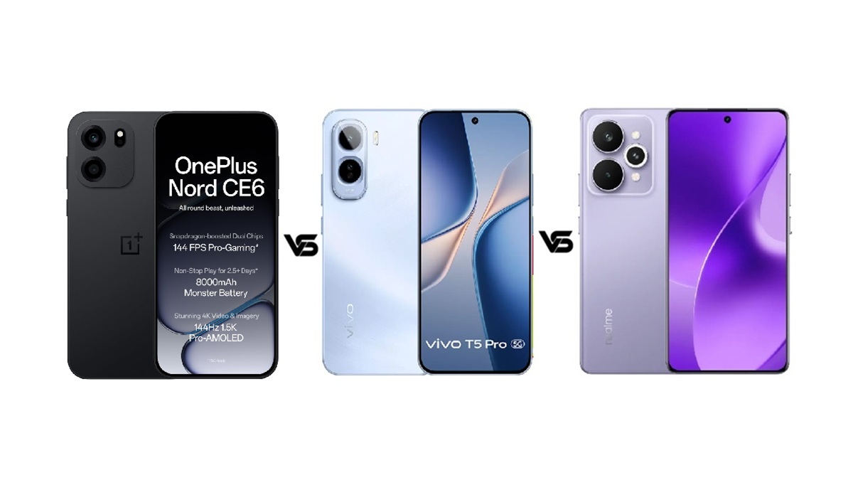 OnePlus Nord CE 6 vs Vivo T5 Pro 5G vs Realme 15 Pro 5G: देखें 30K के बजट में कौन सा है बेस्ट