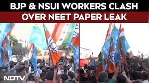 NEET Exam Leak | Clash Erupt Between BJP Youth Morcha, NSUI Workers Over NEET Paper Leak