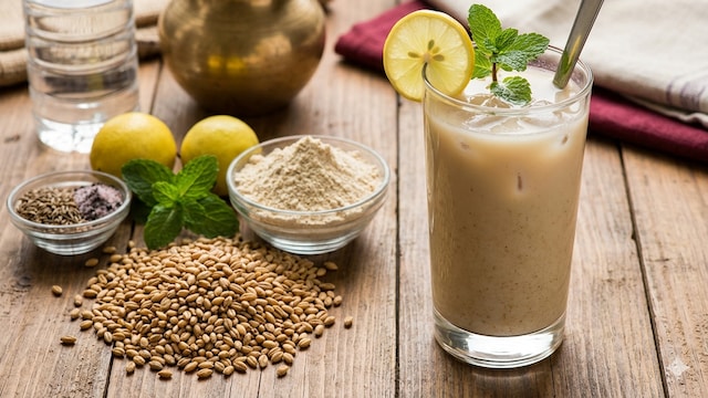 Jau sattu drink is a summer hydrating drink that contains ample protein