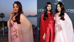 Aishwarya Rai Stuns In Pink Glam, Aaradhya Bachchan Debuts At Cannes In Red