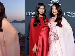 Aishwarya Rai Stuns In Pink Glam, Aaradhya Bachchan Debuts At Cannes In Red