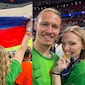 PSG Stars Wife Bypasses Stadium Ban With Plastic Bag Russian Flag During UCL Final