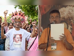 सीने पर श्यामा प्रसाद मुखर्जी, सिर पर शुभेंदु की तस्वीर... बंगाल में BJP की पहली सरकार पर ऐसा दिखा जोश