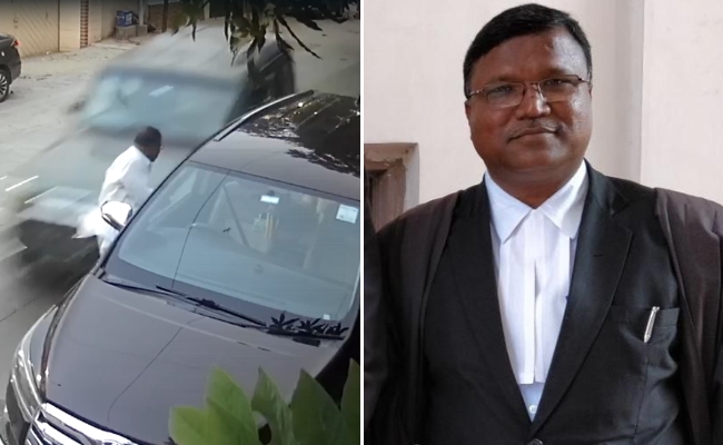 On Camera, Hyderabad Lawyer Hit By Scorpio Outside Home, Murder Suspected