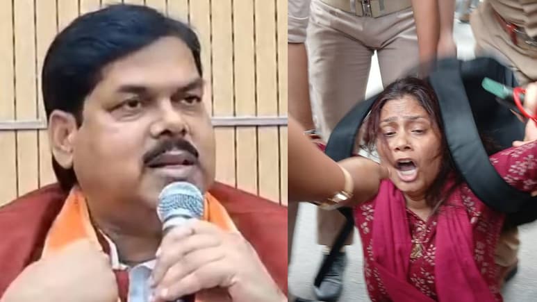 पटना में शिक्षक अभ्यर्थियों का बवाल, सवाल पर प्रेस कॉन्फ्रेंस छोड़ क्यों चले गए मंत्री मिथिलेश तिवारी?
