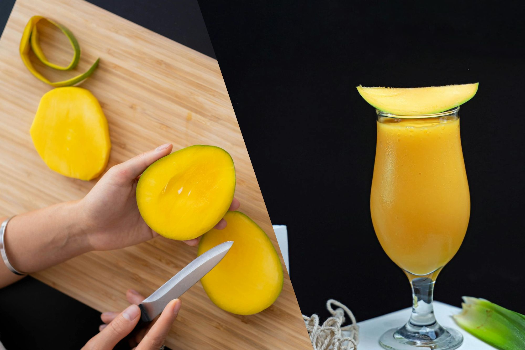 Slices of mangoes and mango shake have different impacts on your gut