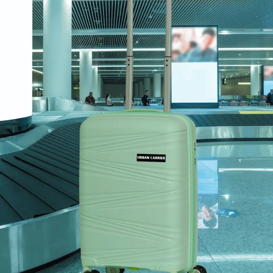 Click to buy Urban Carrier Small Cabin Luggage (56 cm) 4 Wheels - Hr Carry London Zanzibar - Green