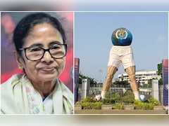 बंगाल में साल्ट लेक स्टेडियम के बाहर लगा स्‍टैच्‍यू गिराया गया, ममता बनर्जी से था खास कनेक्‍शन