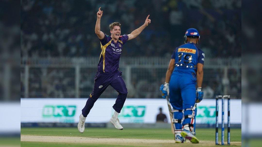 IPL 2026: KKR’s Cameroon Green Rocks MI With Quick Wickets; Ryan Rickelton, Suryakumar Yadav Fall Cheaply