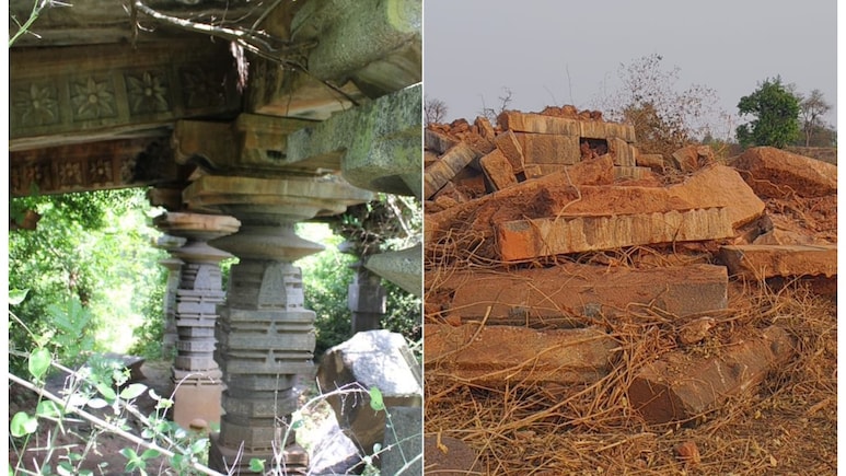 स्कूल बनाने के लिए 800 साल पुराने शिव मंदिर पर चलाया बुलडोजर, जमीन से निकले गणपति