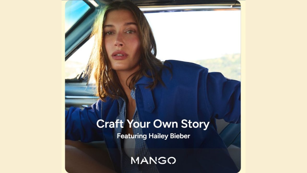 The collection showcases trendy summer styles like crop tops, mini dresses, and oversized outerwear inspired by Hailey's signature fashion.