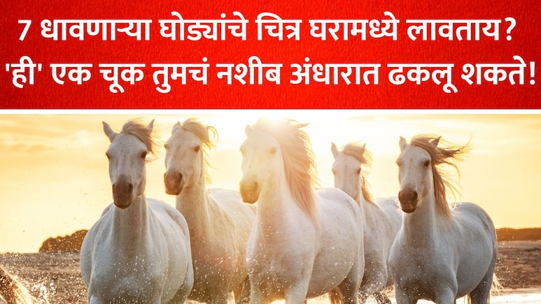 घराच्या या भिंतीवर 7 पांढऱ्या घोड्यांचा फोटो लावणं ठरेल विनाशाला निमंत्रण; वास्तूशास्त्राचा नियम पाळा अन्यथा..