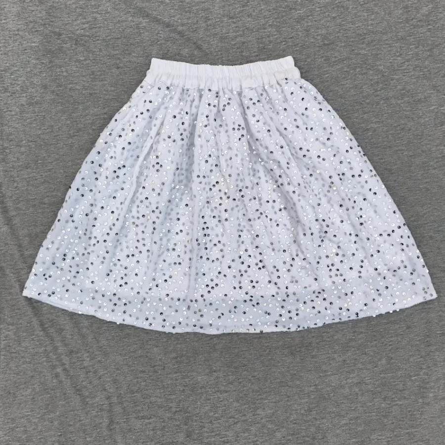 Click to buy SHREERAMCHARANSTORE Girls A-line White Skirt
