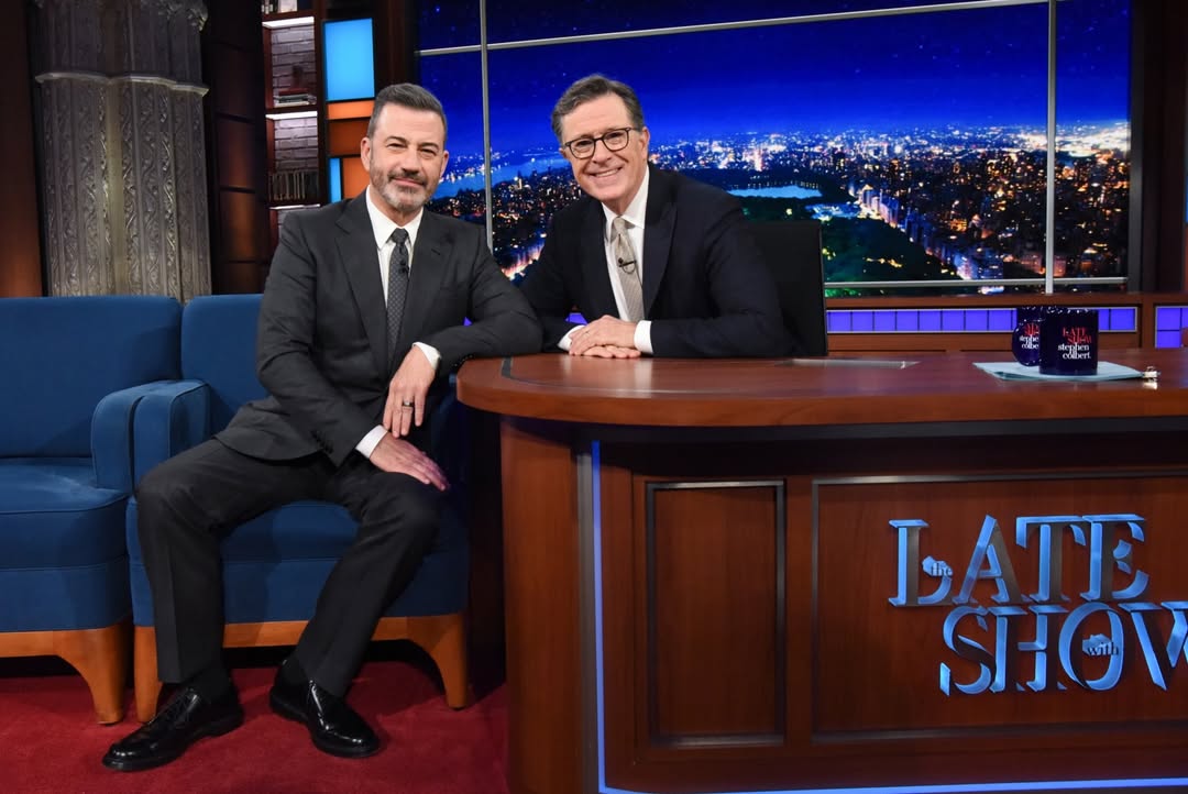 Jimmy Kimmel Slams CBS While Honouring Stephen Colbert&rsquo;s Final Late Show