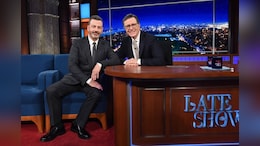 Jimmy Kimmel Slams CBS While Honouring Stephen Colbert&rsquo;s Final Late Show