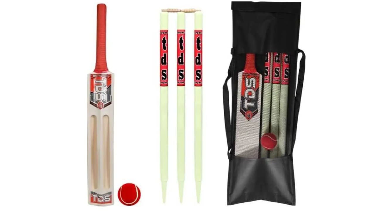 Click to buy Hapto Indian Sports Wooden Cricket Kit Size 5 No 2 Scoop (Age 8-9 Years)  
