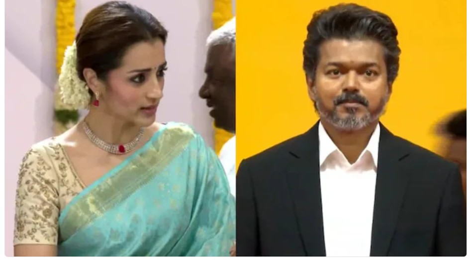 VIDEO: सीएम बने थलापति विजय दे रहे थे स्पीच, इमोशनल हो गईं तृषा, मुश्किल से रोके आंसू
