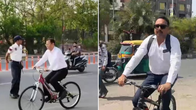 राज्यपाल का काफिला कम हुआ, बिना सिक्योरिटी के सड़कों पर जज, साइकिल पर IPS पहुंचे ऑफिस, जयपुर में दिखा ऐसा नजारा