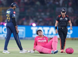 RR vs GT LIVE Score, IPL 2026: After Slamming Unique Century, Vaibhav Sooryavanshi Down On The Ground In Pain