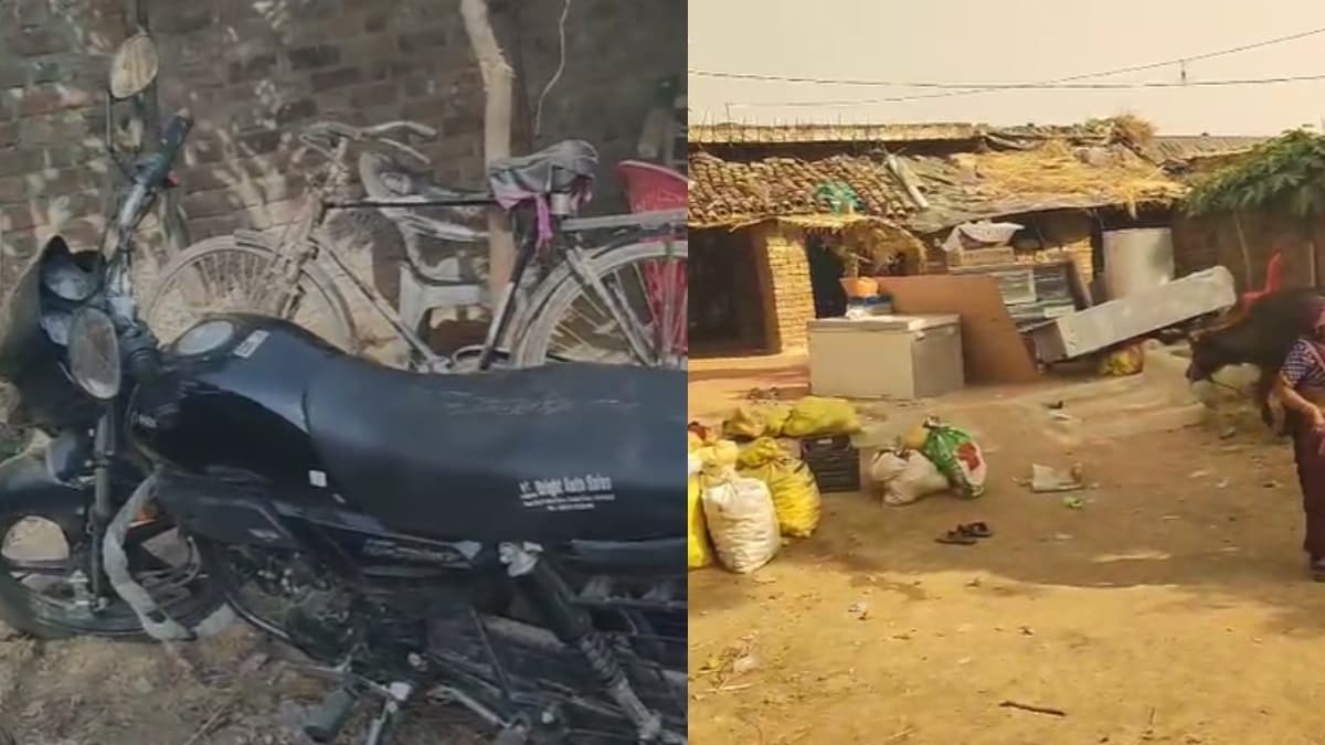 Kanpur Groom Suicide: गमगीन माहौल में घर में कोने में रखा दहेज में मिला सामान और बाइक. 