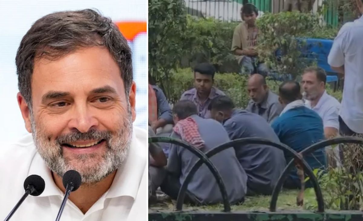 महंगाई, CNG पर बात,  राहुल गांधी पार्क में बैठे, ऑटो ड्राइवर के साथ लंच में पूछा हालचाल, VIDEO
