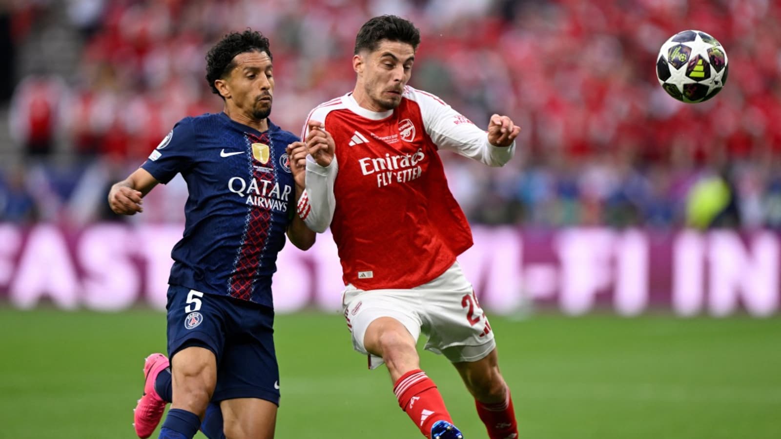 PSG vs Arsenal LIVE Score, Champions League Final: 2nd Half Starts; Arsenal 45 Minutes Away From History | PSG 0-1 ARS