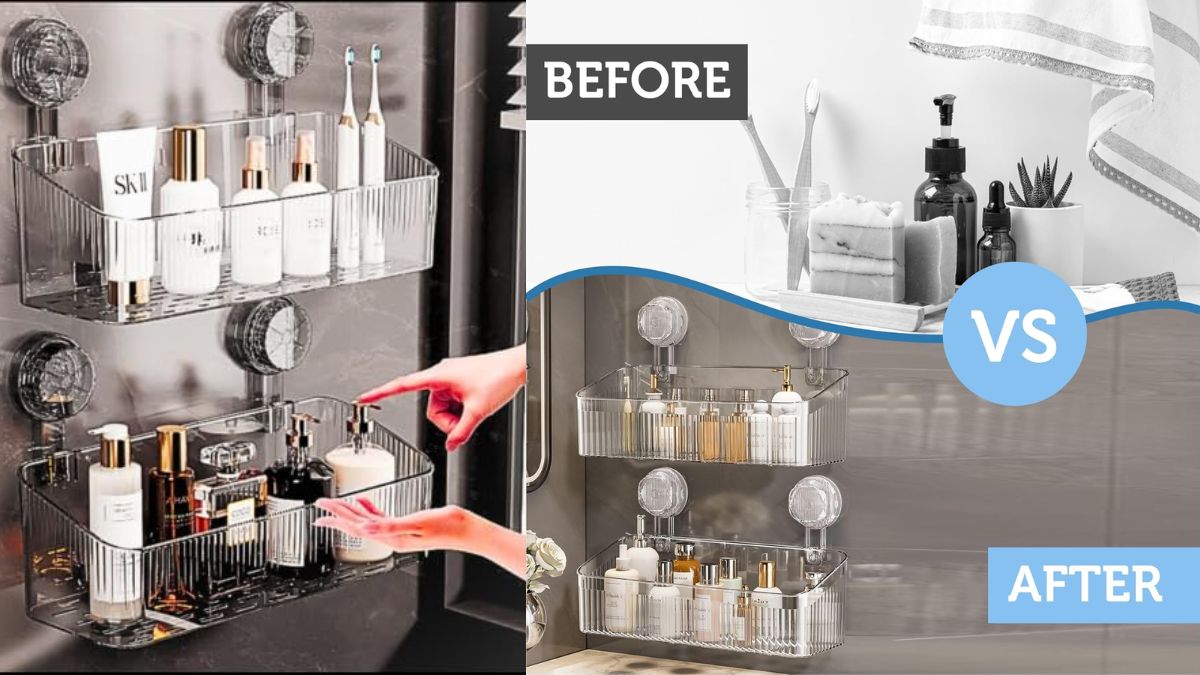 5 Best Bathroom Storage Shelves For Small Homes Under ₹1000: Optimise space and save floorspace with these products.