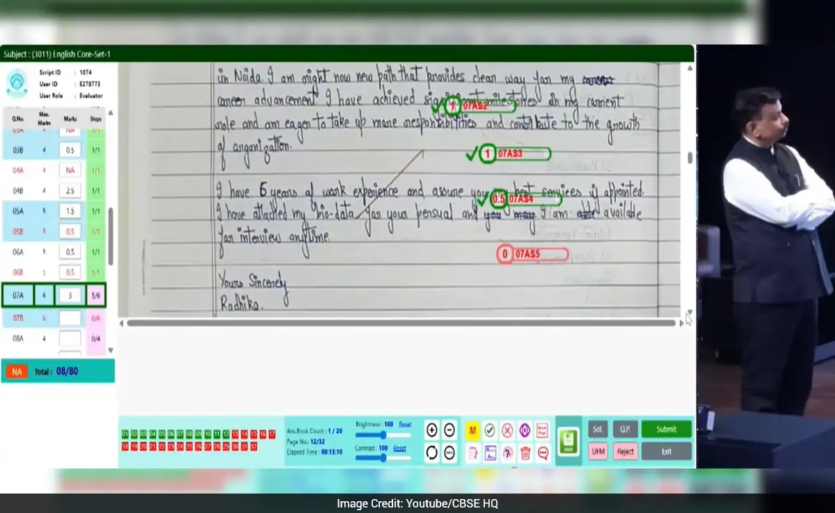 CBSE Explains How Class 12 Answer Sheets Were Evaluated Under On-Screen Marking System