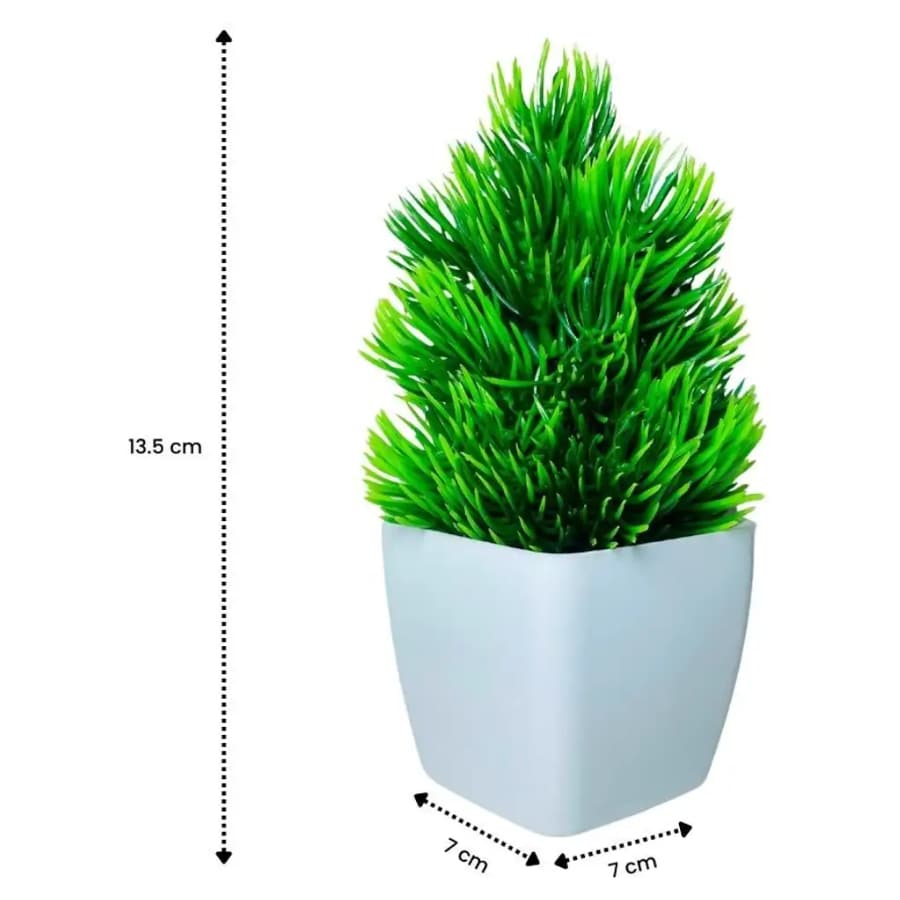 Click here to buy: Pazpot Green Artificial Flower with Pot (10 inch, Pack of 1)
