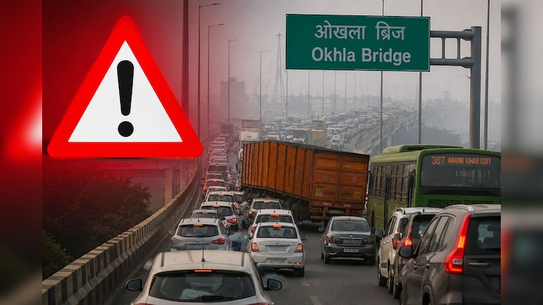 कालिंदी कुंज से नोएडा जाने वालों के लिए अलर्ट: ओखला ब्रिज के पास भारी जाम, दिल्ली ट्रैफिक पुलिस ने जारी की एडवाइजरी