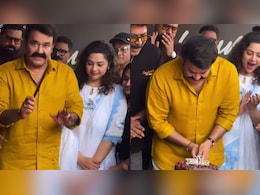 Watch: Mohanlal Celebrates 66th Birthday With Cake At <i>Drishyam 3</i> Screening