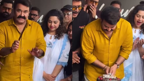 Watch: Mohanlal Celebrates 66th Birthday With Cake At Drishyam 3 Screening