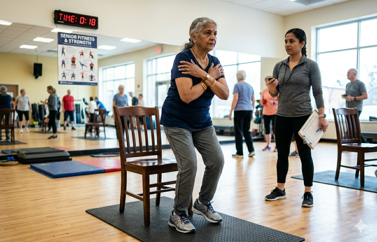 A simple 30-second strength test could prove useful at assessing overall mortality risk